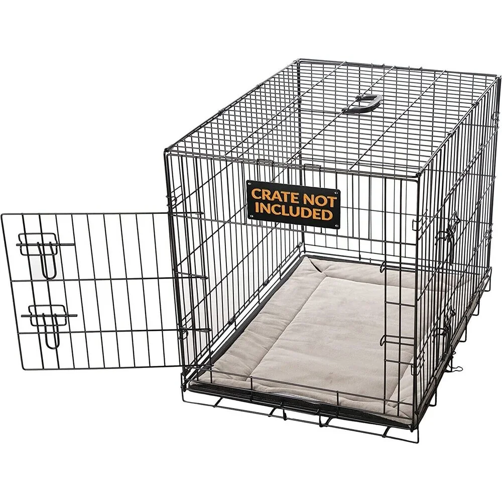 K&H PET PRODUCTS Mother’s Heartbeat Puppy Crate Pad Gray Fleece Medium Breed